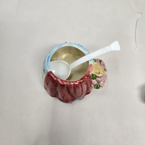 Vintage Otagirl Mrs Rabbit Ceramics 2 Tea Cups-Sugar Holder & Spoon Edith Coll. - Picture 9 of 15